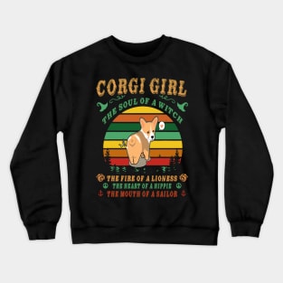 Corgi Girl - Witch - Lioness - Hippie - Sailor (100) Crewneck Sweatshirt